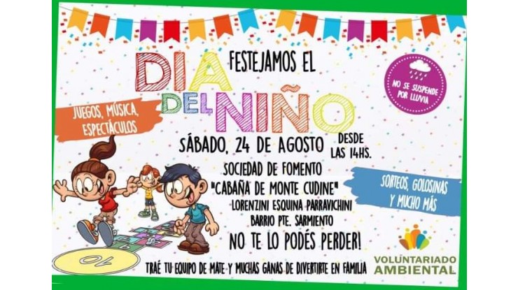 La Soc. de Fomento La Cabaña festeja el Día del Niño